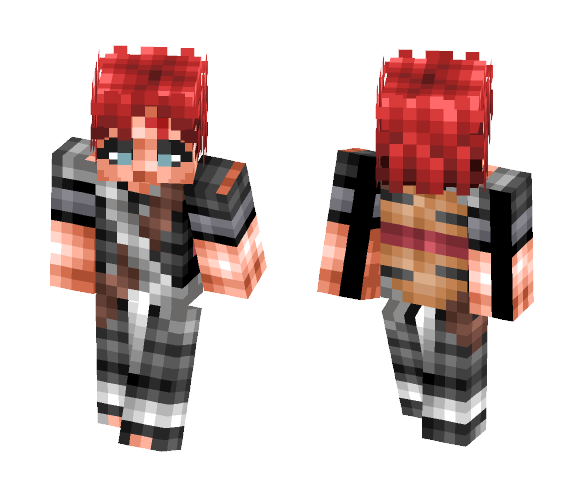 Download Free Gaara of the Sand (Naruto) Skin for Minecraft image 1 Gaara of the Sand (Naruto) - Male Minecraft Skins - image 1
