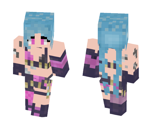 Download Free Jinx (League Of Legends) Skin for Minecraft image 1 Jinx (League Of Legends) - Female Minecraft Skins - image 1