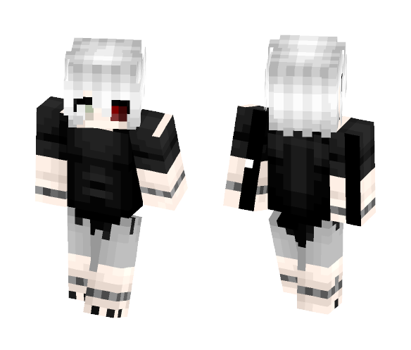 Kaneki Ken ((Tokyo Ghoul)) [Slot 2] - Male Minecraft Skins - image 1