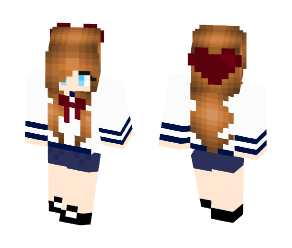 Download Free Yandere Girl Skin for Minecraft image 1 Yandere Girl - Girl Minecraft Skins - image 1