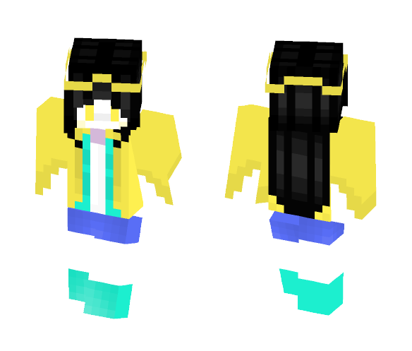 Download Free Kawaii Sans Girl | By: Ashlehhh Skin for Minecraft image 1 Kawaii Sans Girl | By: Ashlehhh - Girl Minecraft Skins - image 1