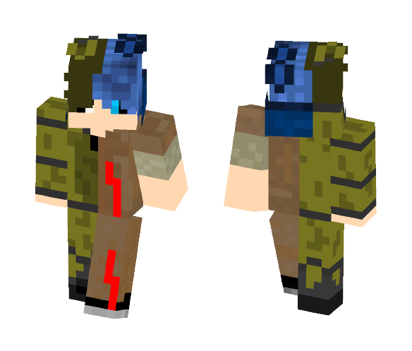 Half Zaiden and Half Spring Zaiden - Male Minecraft Skins - image 1