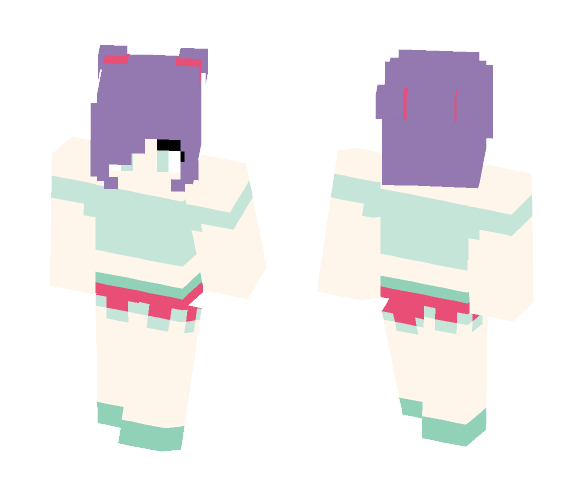 Download Free Strawberry mint Skin for Minecraft image 1 Strawberry mint - Female Minecraft Skins - image 1
