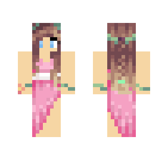pink flower girl