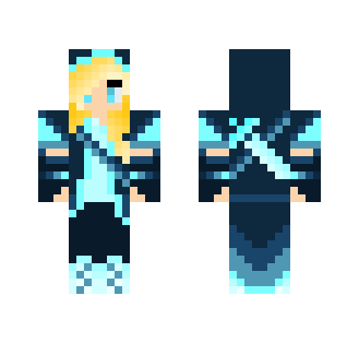 Blue adventure girl