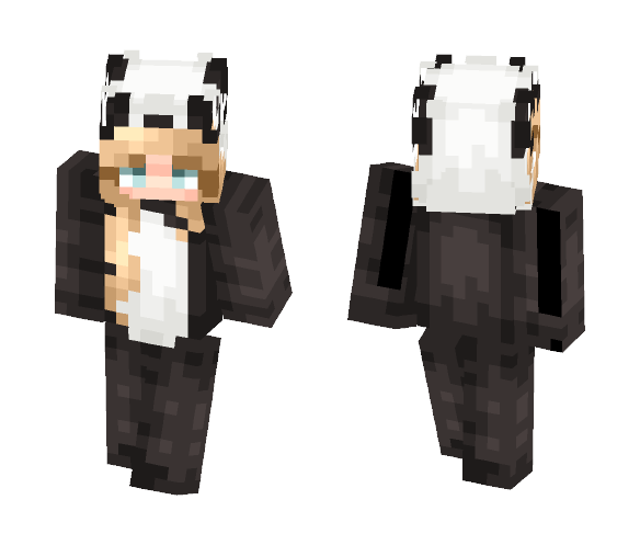 Kawaii Panda Onesie - Kawaii Minecraft Skins - image 1