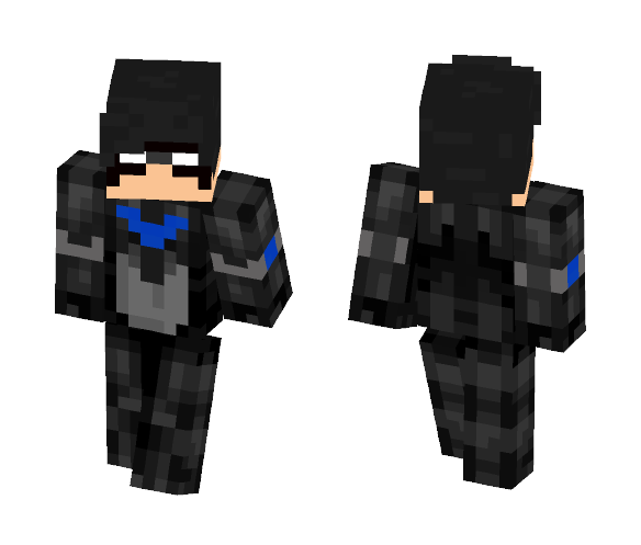 Download Free Nightwing | Young Justice Verison | Skin for Minecraft image 1 Nightwing | Young Justice Verison | - Male Minecraft Skins - image 1