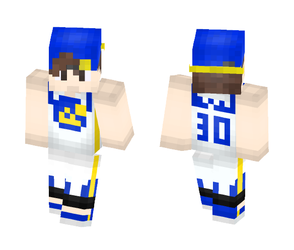Steph Curry Fan (GSW's Fan) - Male Minecraft Skins - image 1