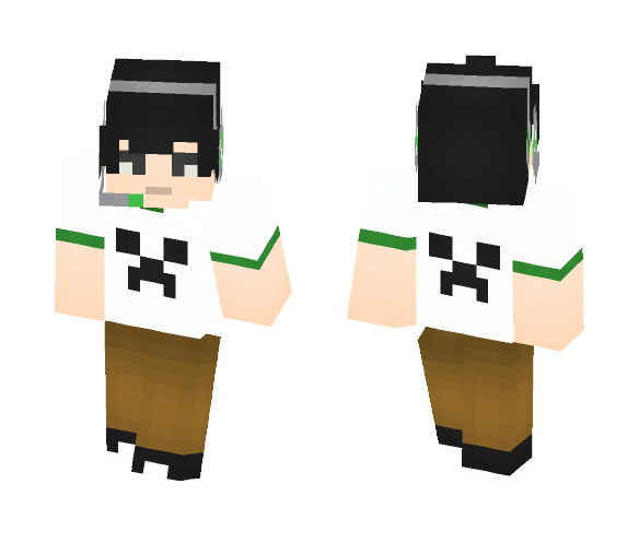 Kazuki45-Creeper Gamer - Male Minecraft Skins - image 1