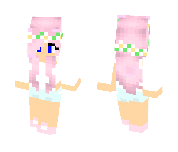 Download Free Pink Girl Skin Skin for Minecraft image 1 Pink Girl Skin - Girl Minecraft Skins - image 1