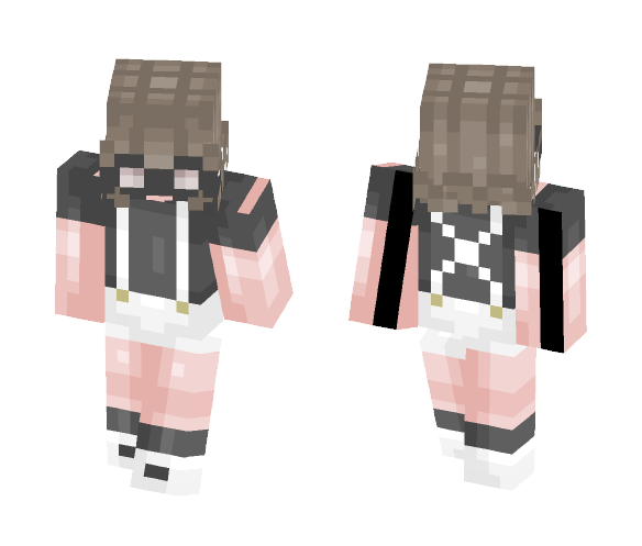 I saw the galaxy in her eyes - Fxck - Female Minecraft Skins - image 1
