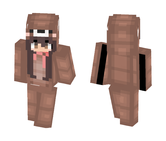 Download Free GIRL SKIN / Teddy Bear Onesie x3 Skin for Minecraft image 1 GIRL SKIN / Teddy Bear Onesie x3 - Girl Minecraft Skins - image 1