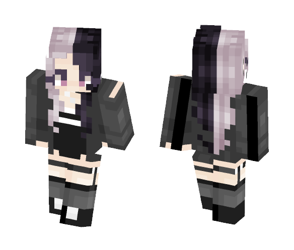 half n half - Female Minecraft Skins - image 1
