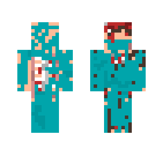 Gored doctor zombie.
