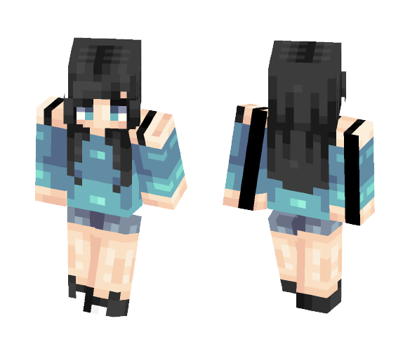 Ocean eyes - Female Minecraft Skins - image 1
