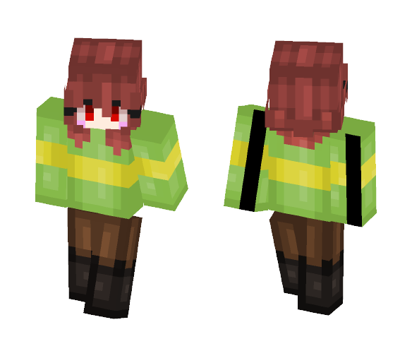 Download Free Chara ~ Dreemurr Skin for Minecraft image 1 Chara ~ Dreemurr - Female Minecraft Skins - image 1