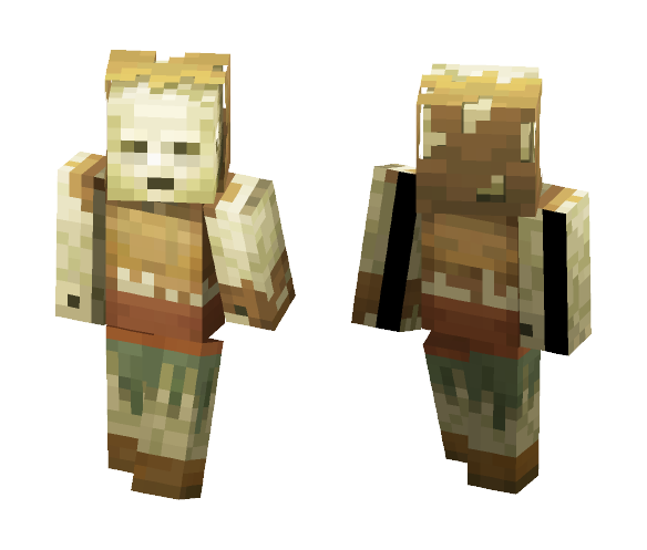 MCPE DESERT HUSK SLIM - Male Minecraft Skins - image 1