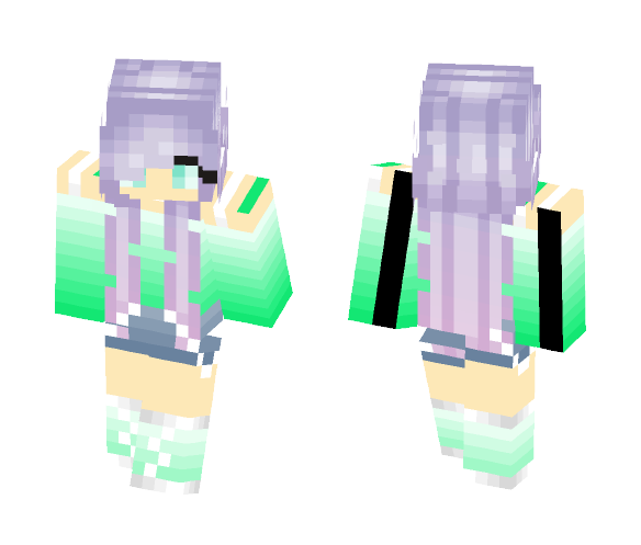 Download Free Cute girl (long sweater) Skin for Minecraft image 1 Cute girl (long sweater) - Cute Girls Minecraft Skins - image 1