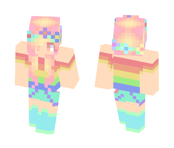 Rainbow Girl - Girl Minecraft Skins - image 1