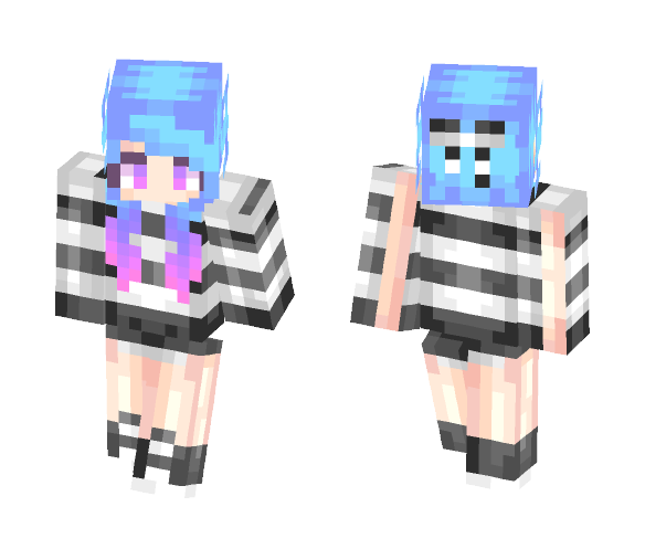 Ombre Hair - Female Minecraft Skins - image 1