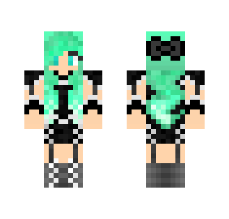 Green pastel Goth Maid