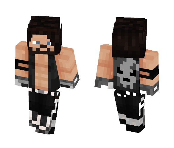 Download Free AJ Styles Bullet Club Skin for Minecraft image 1 AJ Styles Bullet Club - Male Minecraft Skins - image 1