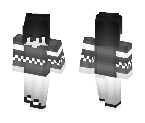 Black N' White Boy - Boy Minecraft Skins - image 1