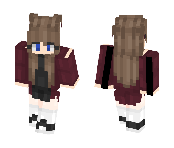 Red Anime Girl - Anime Minecraft Skins - image 1
