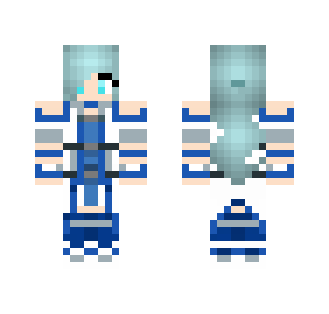 Katelyn in Blue Asunas Suit - Female Minecraft Skins - image 2