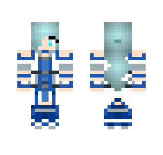 Katelyn in Blue Asunas Suit