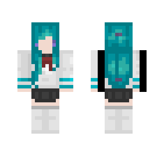 ~Blue Haired School Girl~