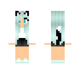 Light blue hair - Female Minecraft Skins - image 2