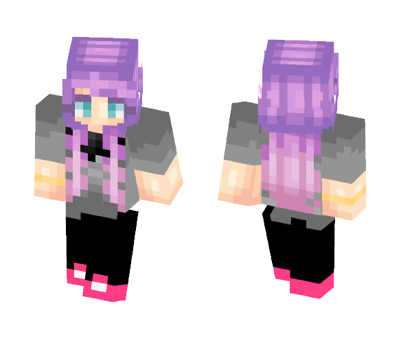 Download Free GalaxyLove Casual Outfit! Skin for Minecraft image 1 GalaxyLove Casual Outfit! - Female Minecraft Skins - image 1