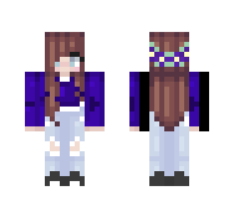 Purple Anime Girl - Anime Minecraft Skins - image 2