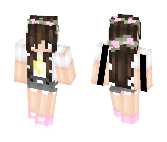 Yellow Moon Girl ; LizPaii Req - Girl Minecraft Skins - image 1