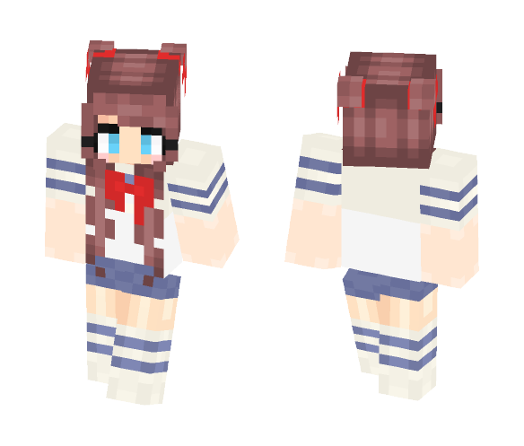 Download Free Yandere~Chan (Edit Of Puppy) Skin for Minecraft image 1 Yandere~Chan (Edit Of Puppy) - Female Minecraft Skins - image 1