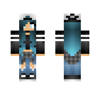 girl blue hair
