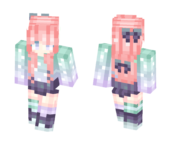 Download Free Moellie (My skin for youtube) Skin for Minecraft image 1 Moellie (My skin for youtube) - Female Minecraft Skins - image 1
