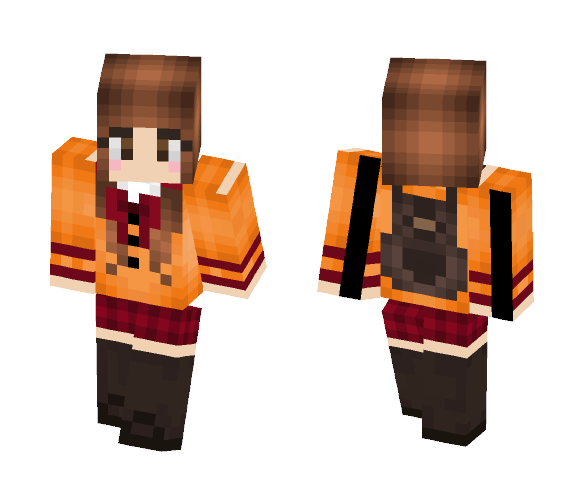 Korean School Girl - Girl Minecraft Skins - image 1