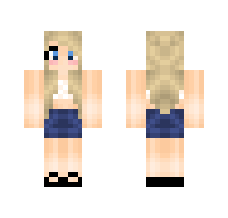 Crop Top & Highwaisted Shorts - Female Minecraft Skins - image 2