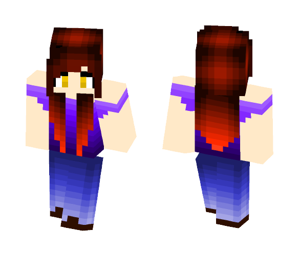Download Free Golden Eyed Girl Skin for Minecraft image 1 Golden Eyed Girl - Girl Minecraft Skins - image 1