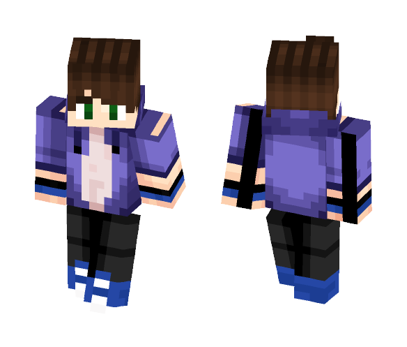 Purple Shirt - ＥＣＨＯ - Male Minecraft Skins - image 1