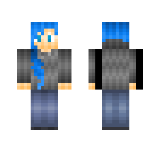 | Girl | Blue Hair | Hoodie