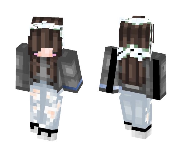 Brown Flower Crown - Flower Crown Minecraft Skins - image 1