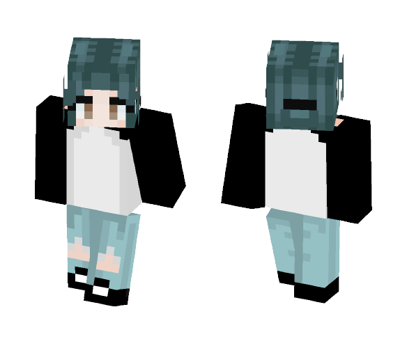 Aqua Green * Saige* - Female Minecraft Skins - image 1