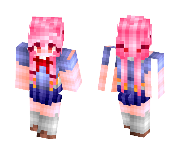Download Free Yuno Gasai - Mirai Nikki Skin for Minecraft image 1 Yuno Gasai - Mirai Nikki - Female Minecraft Skins - image 1