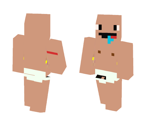 Download Free Man Baby Made By HorizonGamez Skin for Minecraft image 1 Man Baby Made By HorizonGamez - Baby Minecraft Skins - image 1