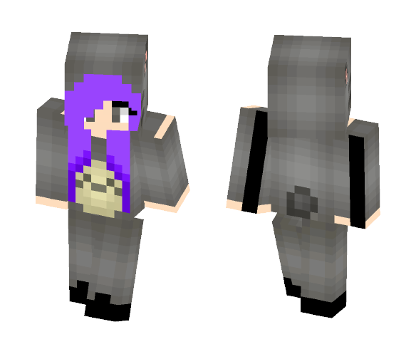 Download Free Totoro girl Skin for Minecraft image 1 Totoro girl - Girl Minecraft Skins - image 1
