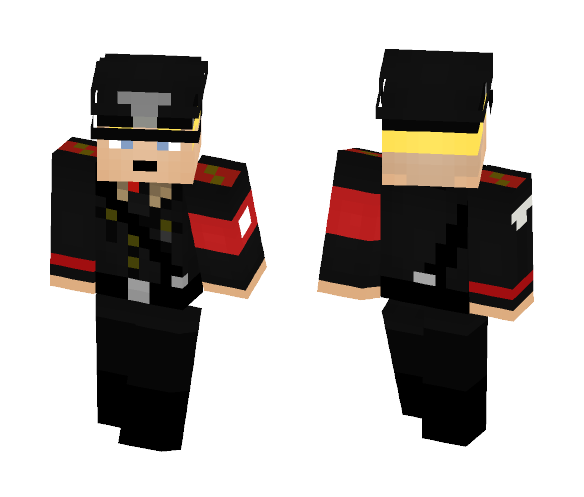 German Waffen SS Officer - Male Minecraft Skins - image 1