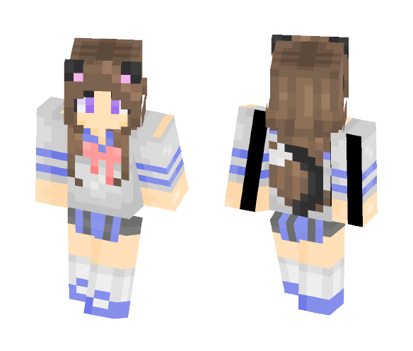 Teen in Kawaii School Unifrorm - Kawaii Minecraft Skins - image 1